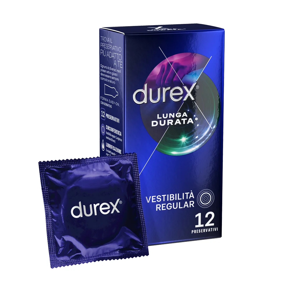 Durex Performa Preservativi Ritardanti 12 Pezzi Prolungano il Piacere