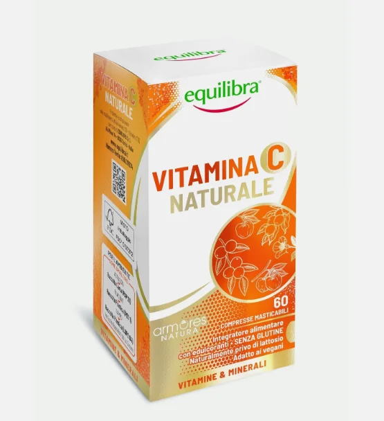 Armores Equilibria Natura Vitamina C Naturale 60 Compresse Masticabili Per il Sistema Immunitario