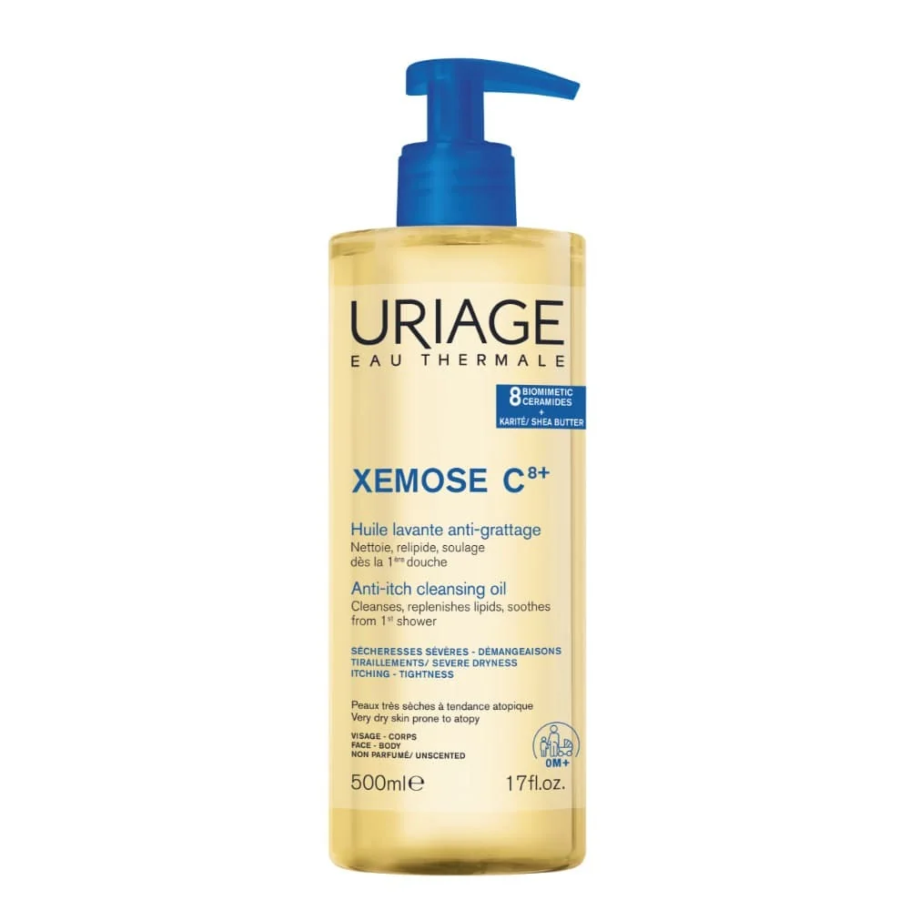Uriage Xèmose Olio Lavante Lenitivo Doccia e Bagno 500 ml Pelle Molto Secca