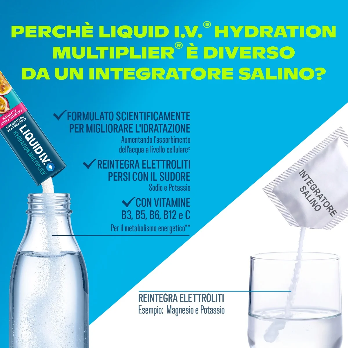 Hydration Multiplier Passion Fruit 16 Stick Favorisce l'idratazione