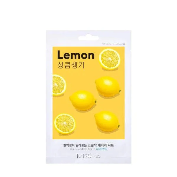 Missha Airy Fit Sheet Mask Lemon 19 G Maschera viso in tessuto