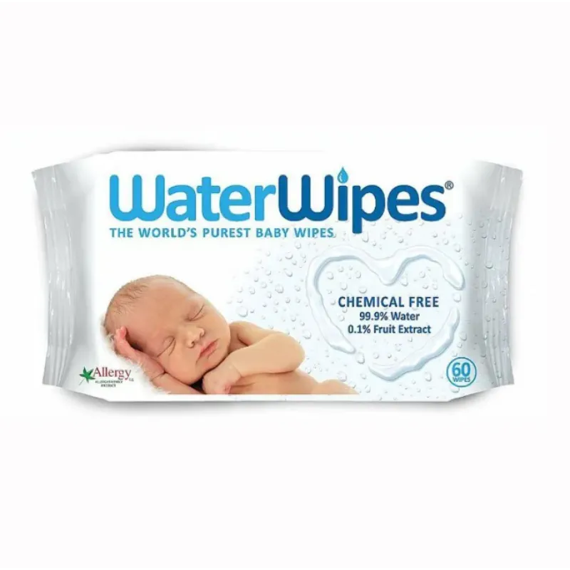 Waterwipes Baby Salviette Detergenti per Neonati 60 Pezzi