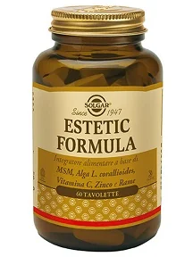 Solgar Estetic Formula Integratore Capelli Pelle e Unghie 60 Tavolette Per Uomo e Donna