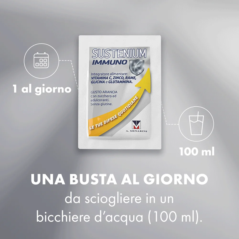 Sustenium Immuno Energy 14 Bustine Integratore Sistema Immunitario