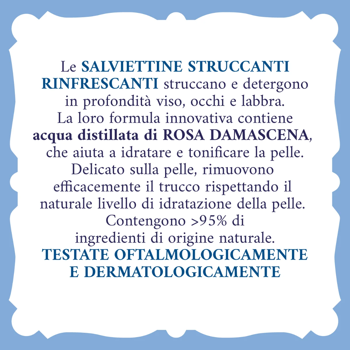 Acqua Alle Rose Salviettine Struccanti Rinfrescanti 20 Pz