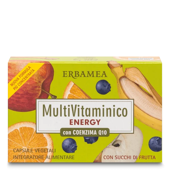 Erbamea Multivitaminico Energia Con Coenzima Q10 24 Capsule Vegetali