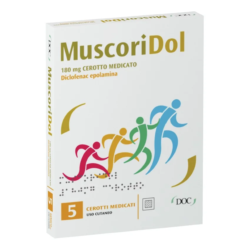 Muscoridol*5 Cerotti Medicati 180 Mg