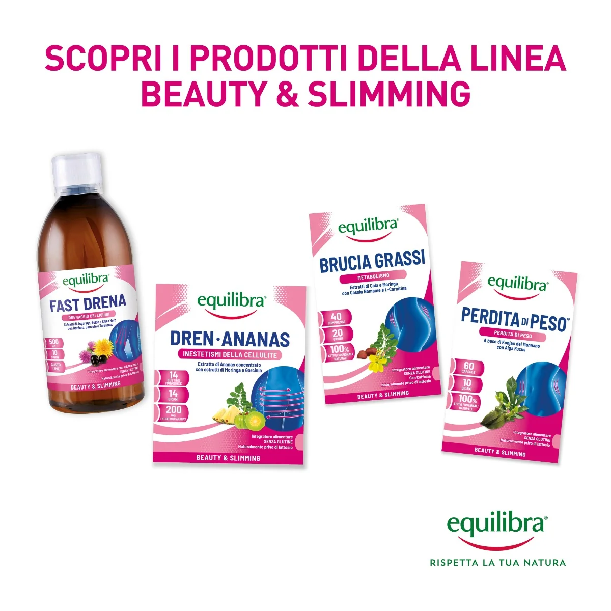 Equilibra Fast Drena Lime 500 ml Integratore Drenante
