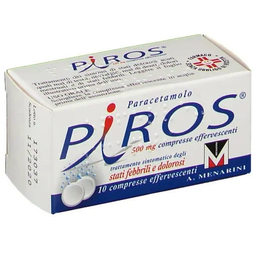 Piros 500 mg 10 Compresse effervescenti Paracetamolo