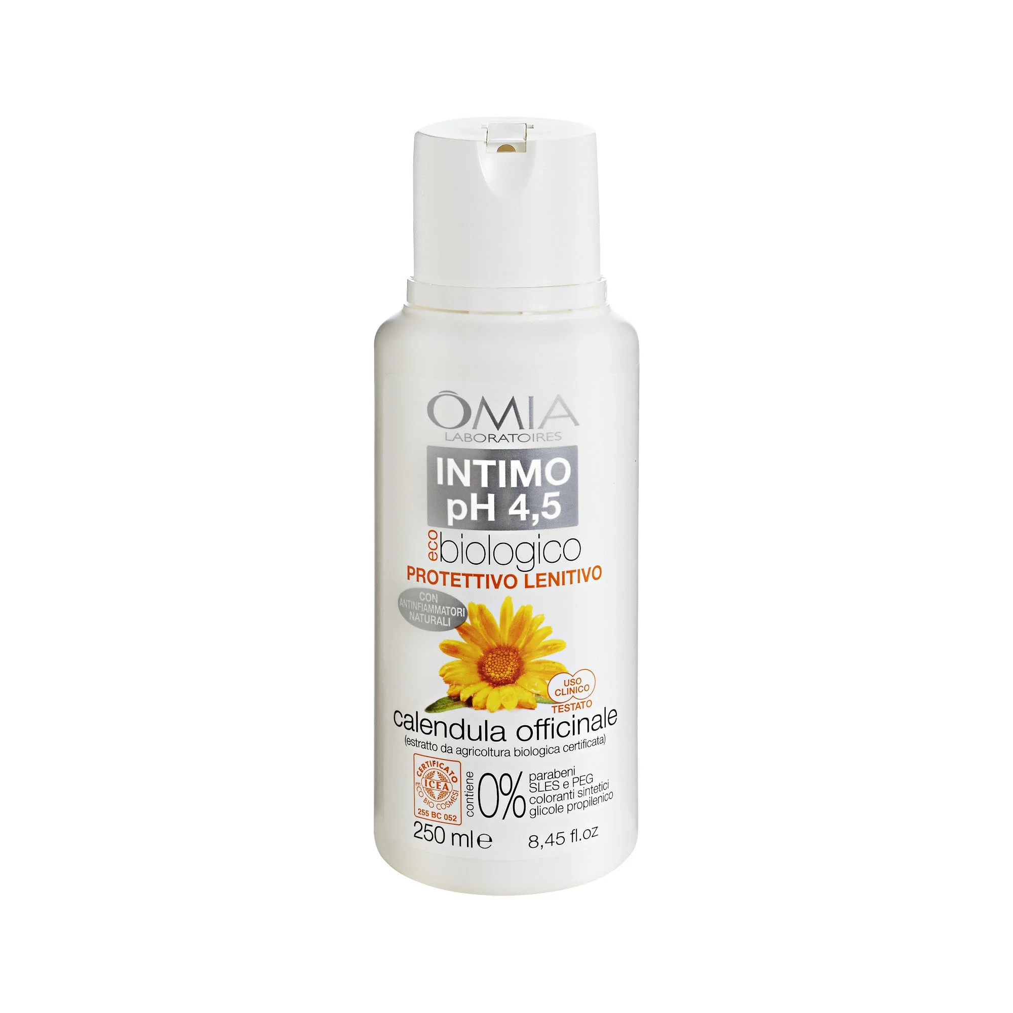 Omia Intimo Bio Ph 4,5 Protettivo Lenitivo Calendula Officinale 250 ml