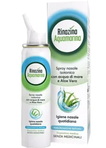 Rinazina Aquamarina Plus 125 ml Soluzione Ipertonica a Base di Acqua di Mare