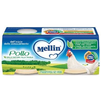 Mellin OMOGENEIZZATO Di Pollo 2 X 80 G Alimento per Infanzia