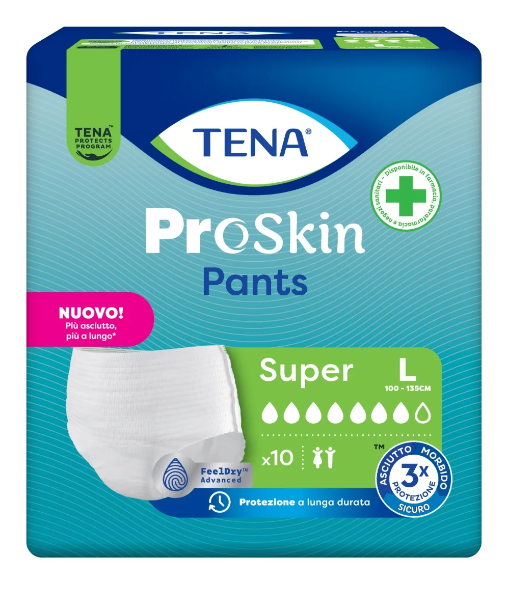 Tena Pants Super L 10Pz In Caso di Incontinenza