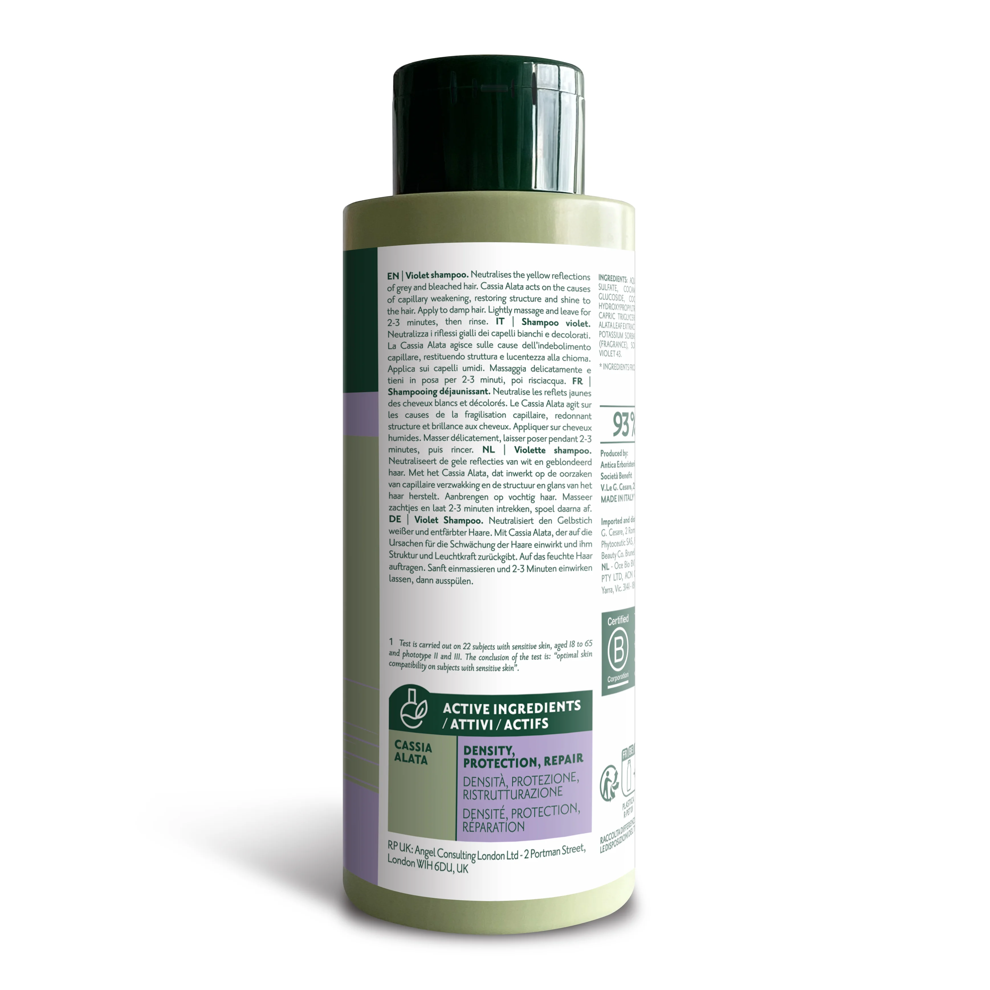 Herbatint Violet Shampoo 260 ml Contrasta l'Ingiallimento