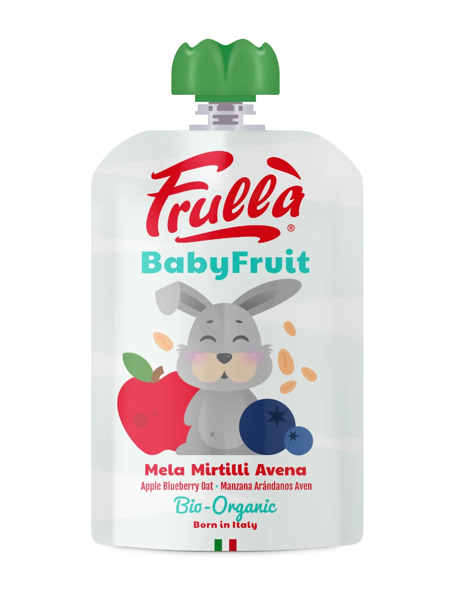 Frulla' Baby Fruit Mela/Mirt Pappa per Bambini