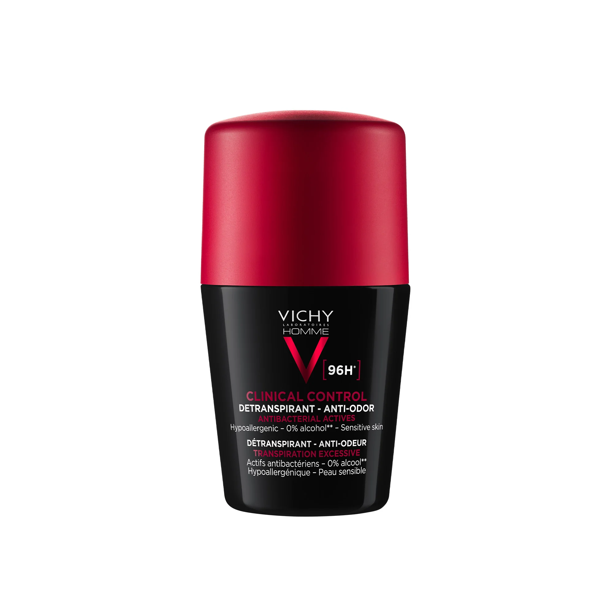 Vichy Homme Clinical Control Deodorante Roll-On 96h 50 Ml Protezione Duratura