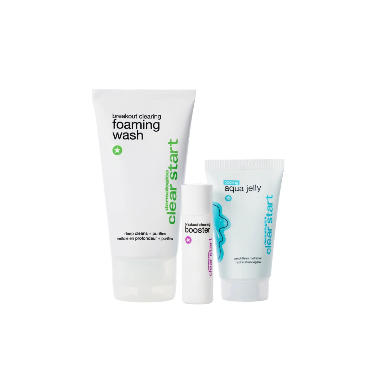 Dermalogica Clear Start Breakout Clearing Kit 1 Detergente + 1 Booster + 1 Crema Idratante Pelli miste e grasse