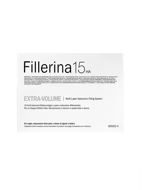 Fillerina 15 Ha Extra Volume Trattamento Urto Grado 4 2Pz 30 ml Gel Effetto Filler + 30 ml Serum Nutritivo
