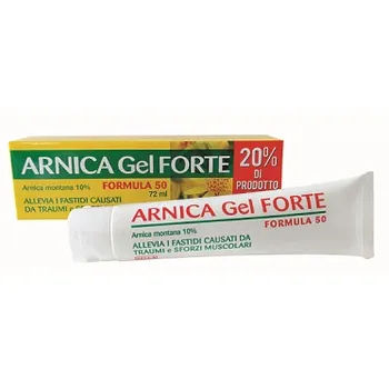 Arnica 10% Gel Forte Formula 50 Gel Lenitivo Per Traumi 72 ml 
