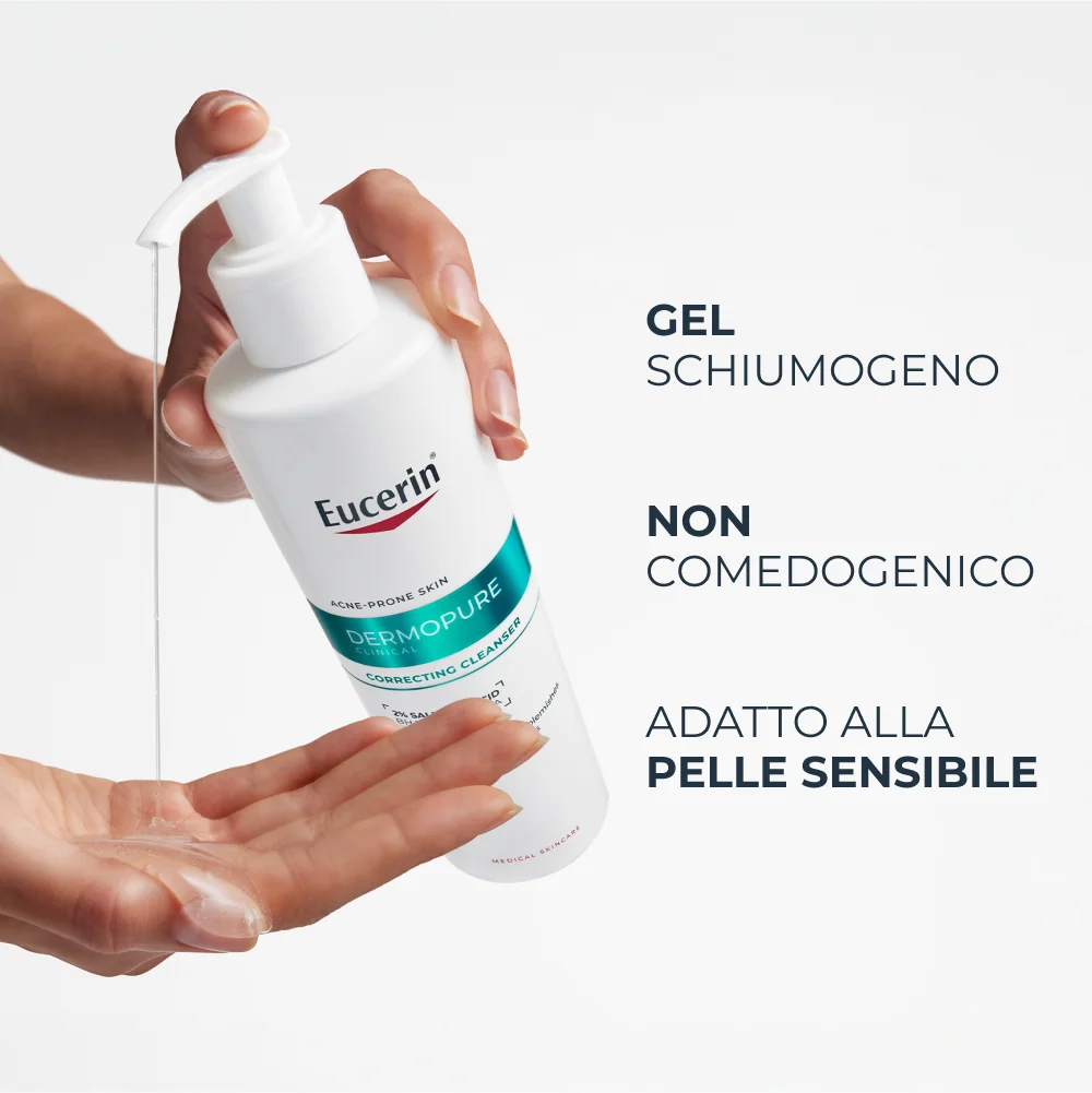 Dermopure Clinical Detergente Tripla Azione 400Ml Pelle Grassa A Tendenza Acneica