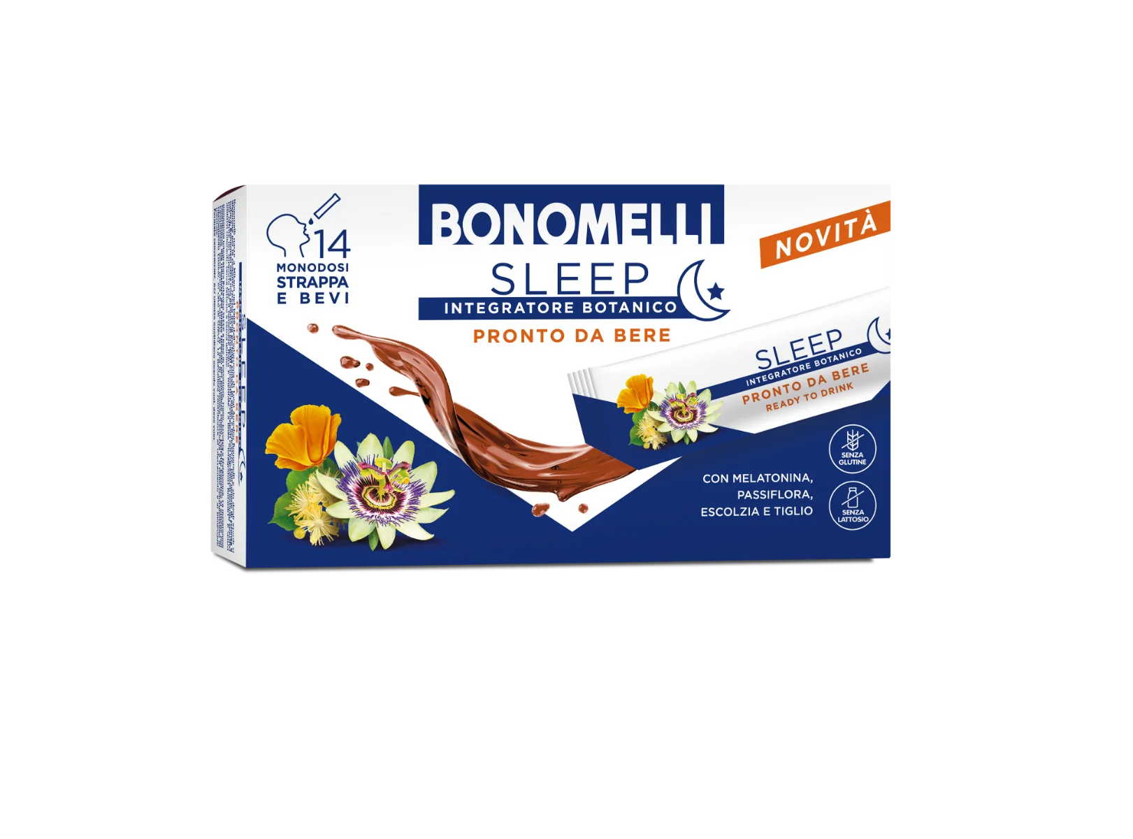 Integratore Botanico Bonomelli Sleep - 14 Stick Senza Glutine