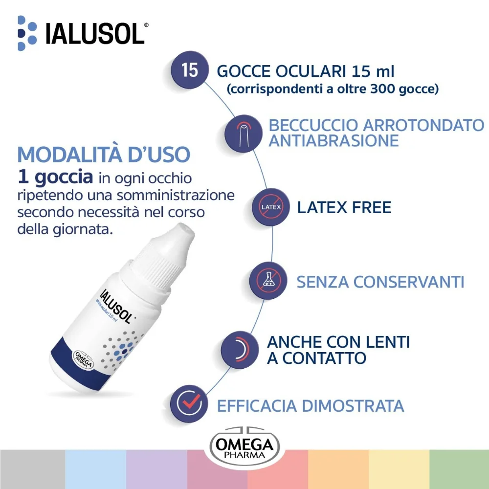 Ialusol Gocce Oculari 15 ml Lubrificanti e Lenitive