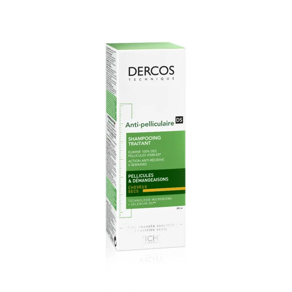 Vichy Dercos Technique 200 ml Shampoo Antiforfora per Capelli Secchi Shampoo Trattante Capelli Secchi