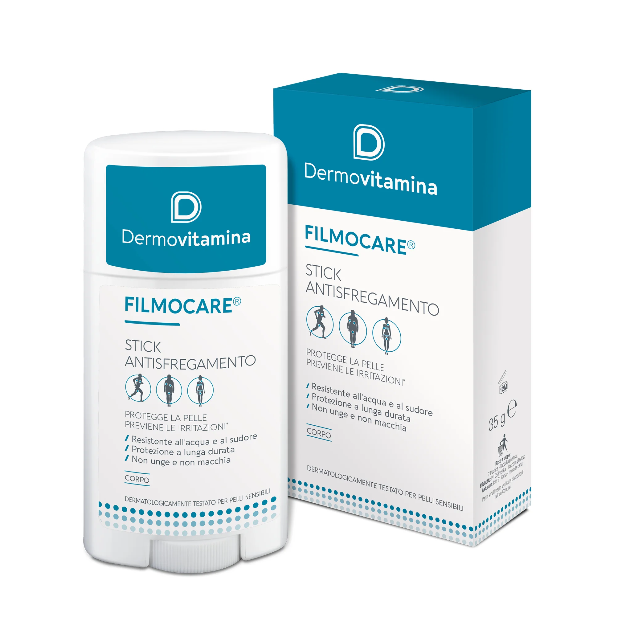 Dermovitamina Filmocare Stick Antisfregamento Pelle 35 g Per Prevenire e Ridurre L’attrito Cutaneo