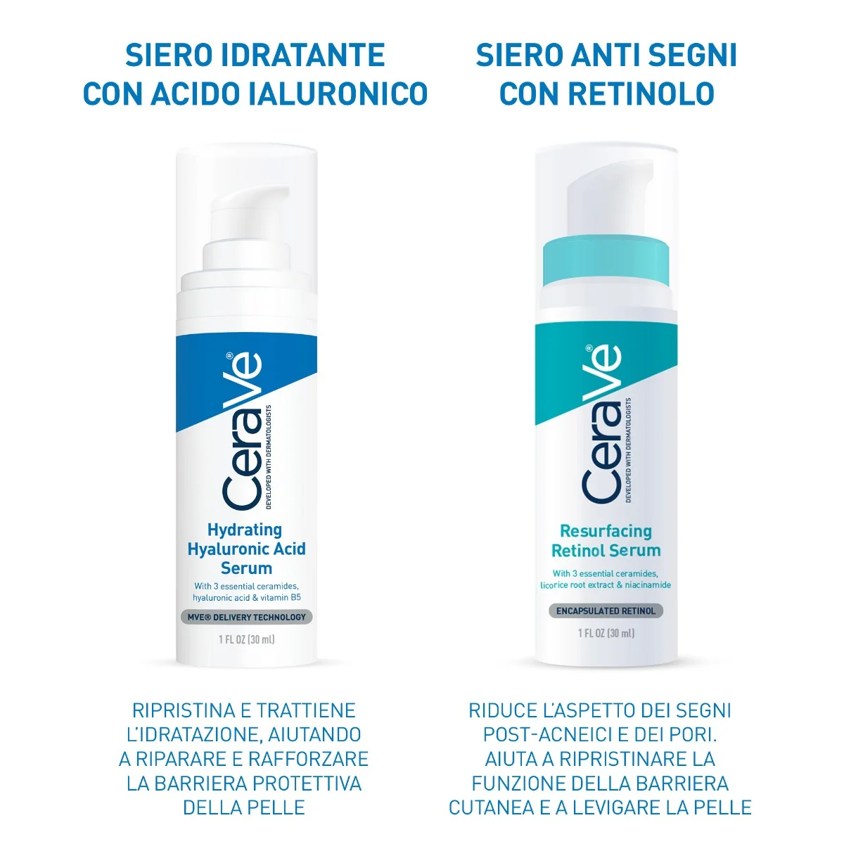 Cerave Siero con Acido Ialuronico 30 Ml Idratazione profonda