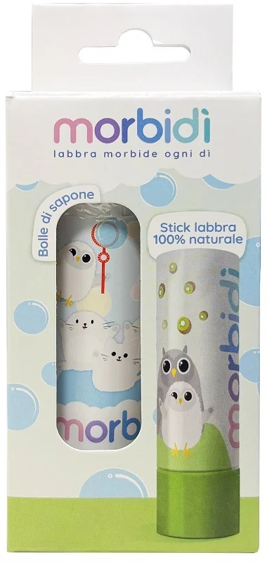 Morbidi' Bolle Sapone + Stick Labbra Verde 5,5 Ml