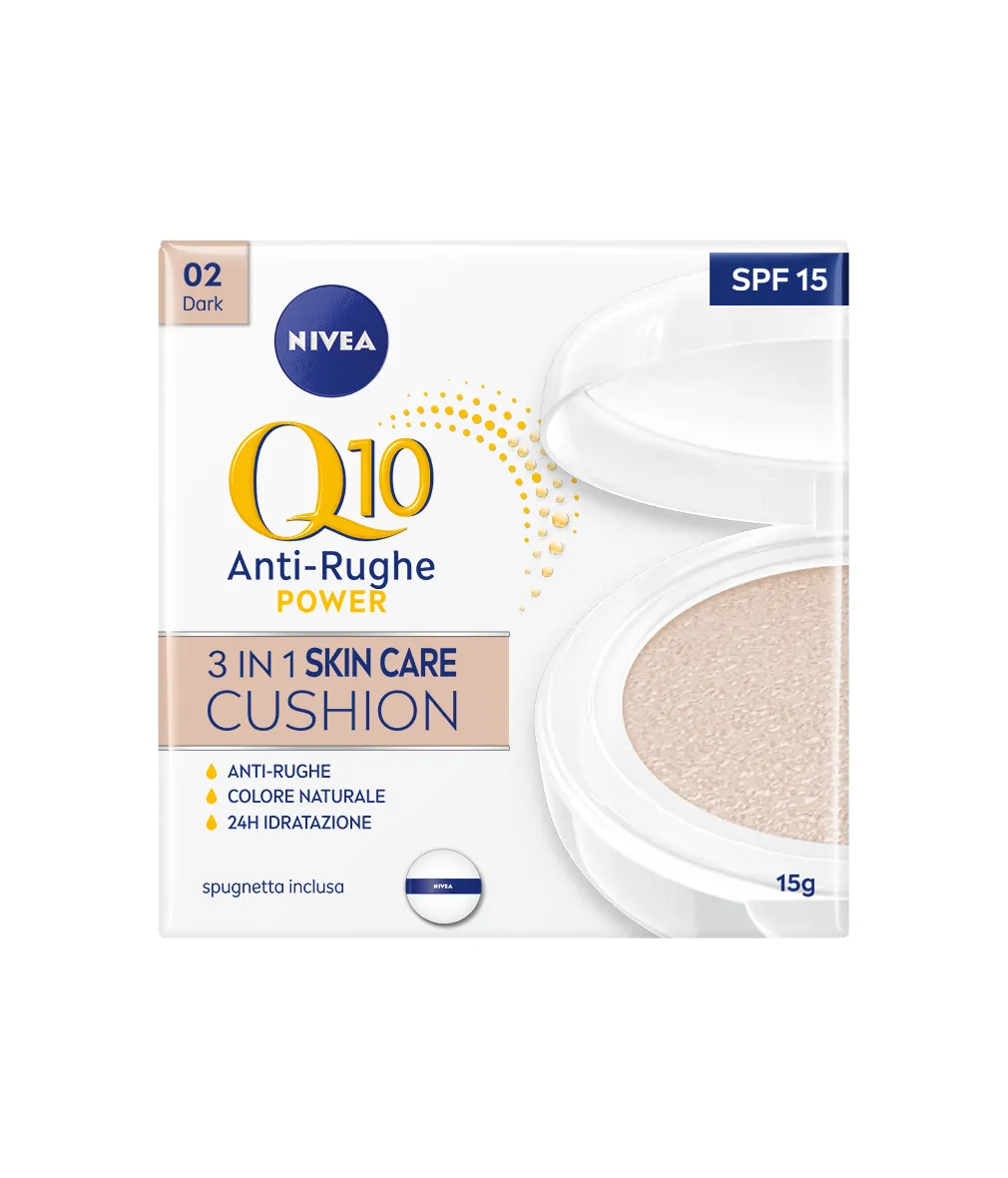 Nivea Q10 Plus Anti-Age 3 in 1 Skin Care Cushion Dark Azione Idratante