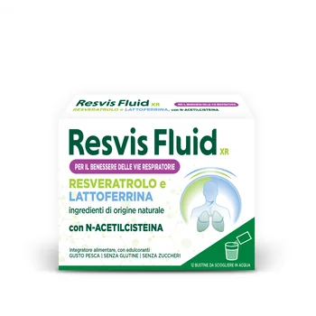 Resvis Fluid XR 12 Bustine Integratore Fluidificante per Tosse Grassa