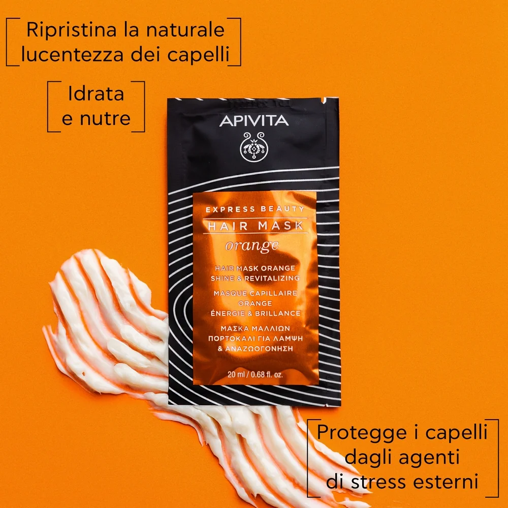 Apivita Express Mask Shine & Revitaling Orange 20 Ml Maschera Illuminante