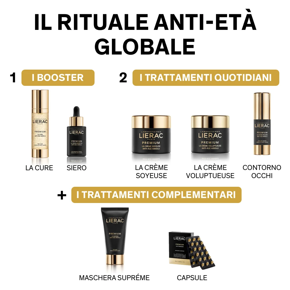 Lierac Premium Voluptueuse Crema Antietà Globale 50 ml Per Pelle Secca