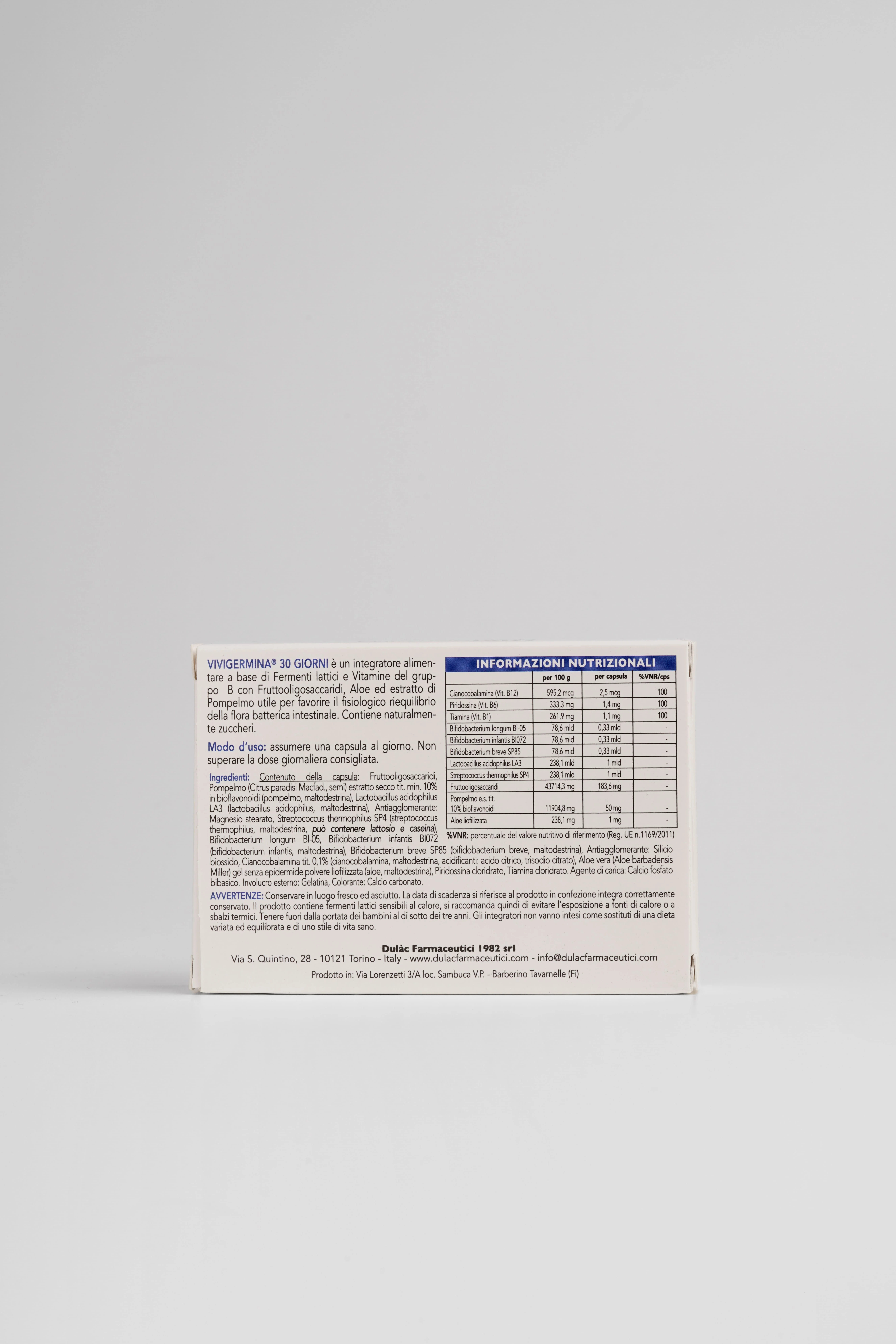 Vivigermina Forte Integratore Probiotico 10 Flaconcini 10 ml Riequilibrio della Flora Intestinale