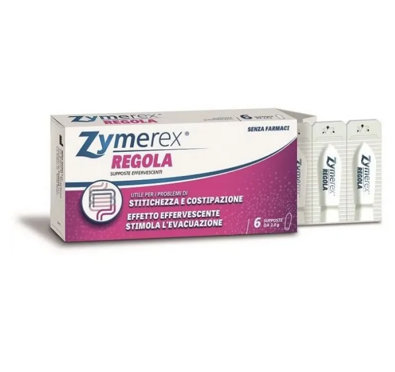 Zymerex Regola Supposte 6 Pezzi Regolarità Intestinale