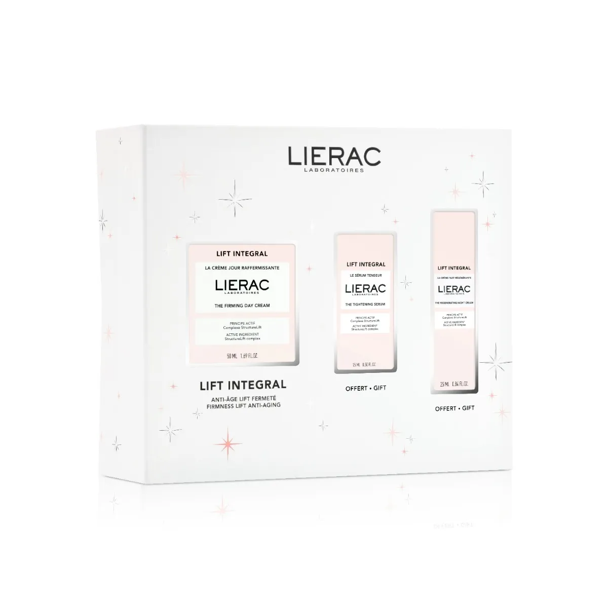 Lierac Coffret Lift Integral Crema Giorno + Siero Tensore + Contorno Occhi Per un Effetto Lifting Completo
