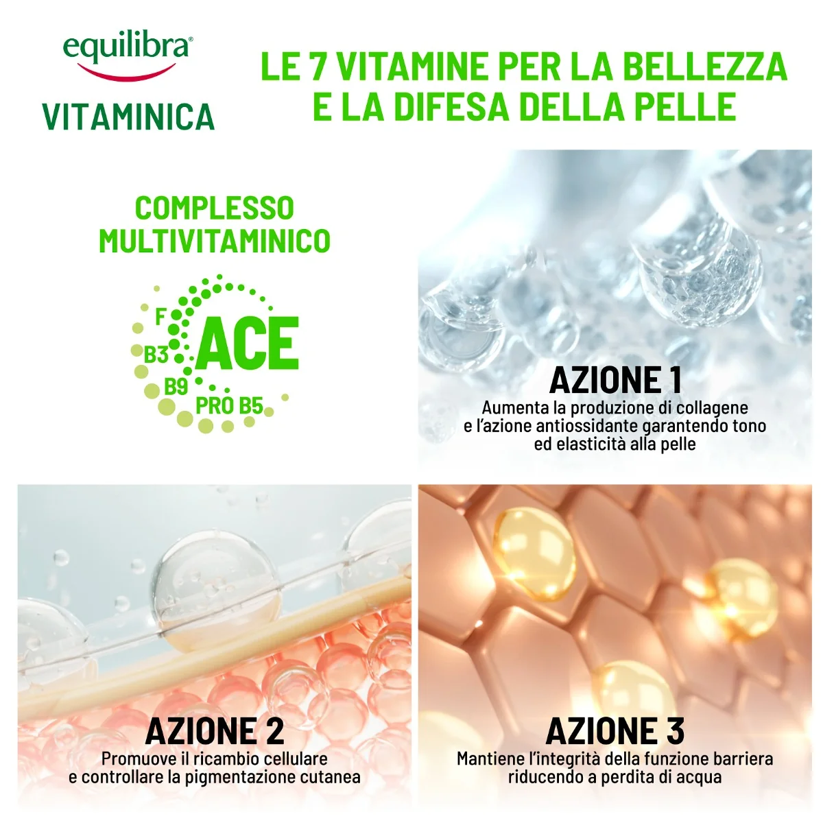 Equilibra Viso Vitaminica Gocce di Vitamine Rivitalizzanti 30 Ml Siero Viso Rinnovatore
