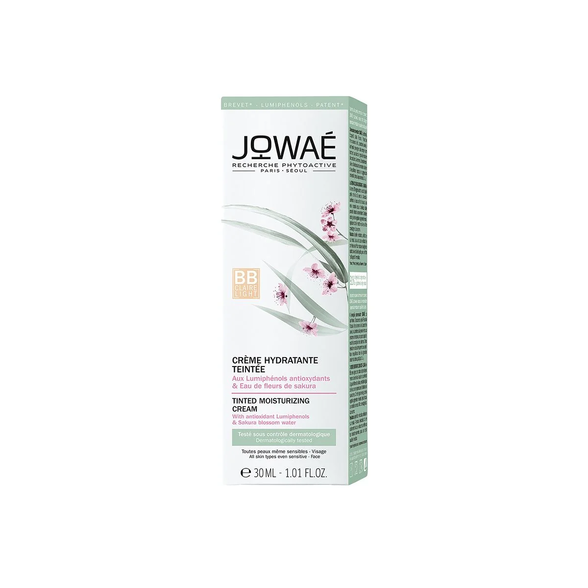 Jowaé Crema Viso Idratante Colorata Chiara 30 ml Crema Viso Uniformante