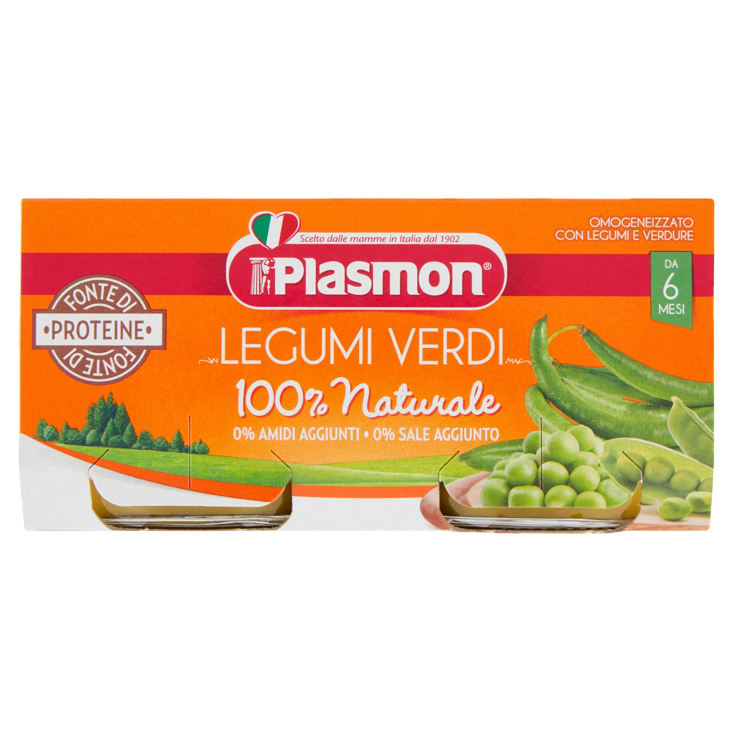 Plasmon Omog Legumi Verdi 2X80 g Senza Glutine