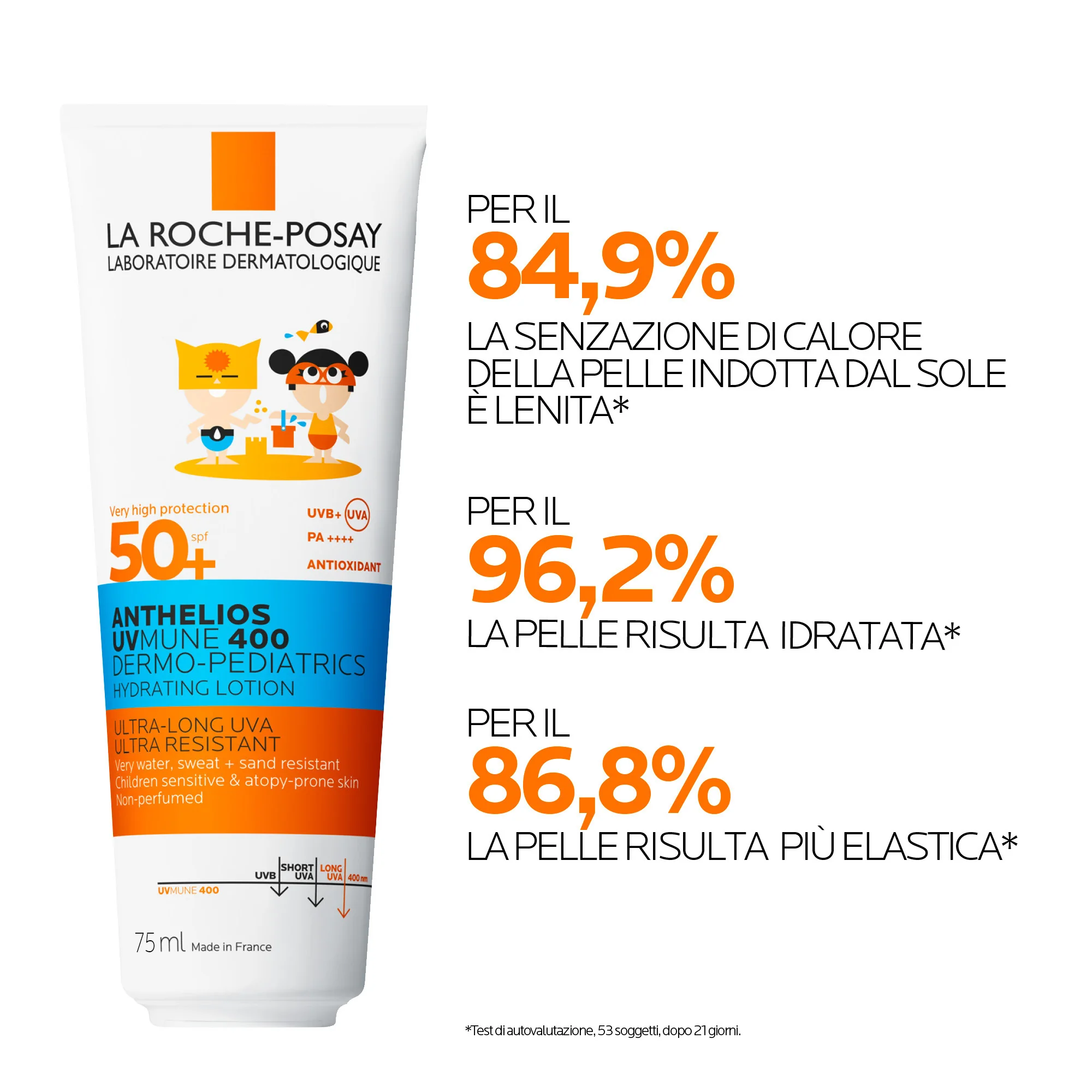 La Roche Posay Anthelios Latte Uvmune Bambino 50+ 75 ml Protezione solare pelle sensibile