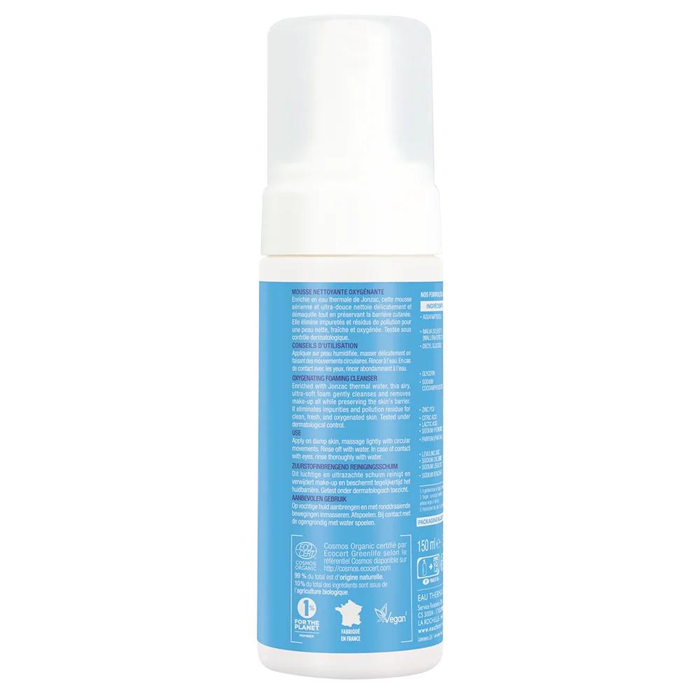 Jonzac Rehydrate Mousse Detergente Ossigenante 150 Ml Strucca e Purifica