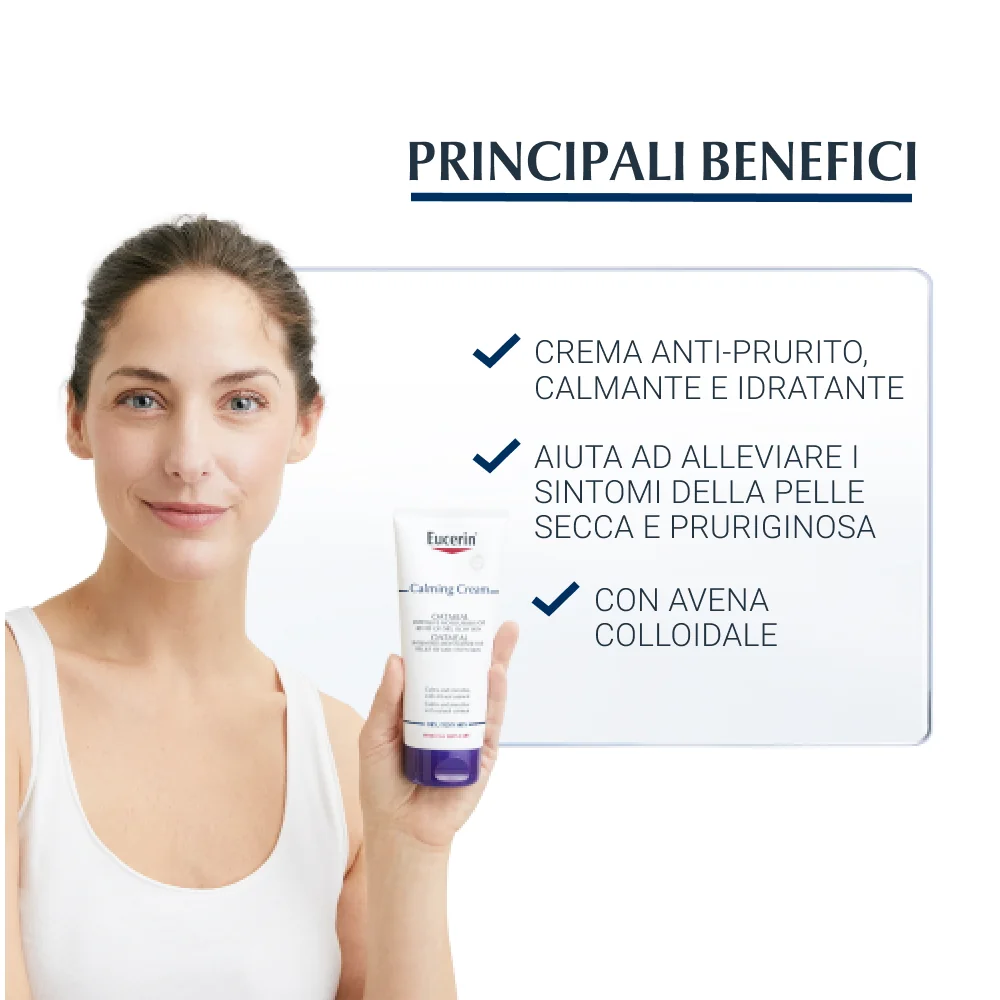 Eucerin Crema Lenitiva Prurito 200 ml Con Avena Colloidale