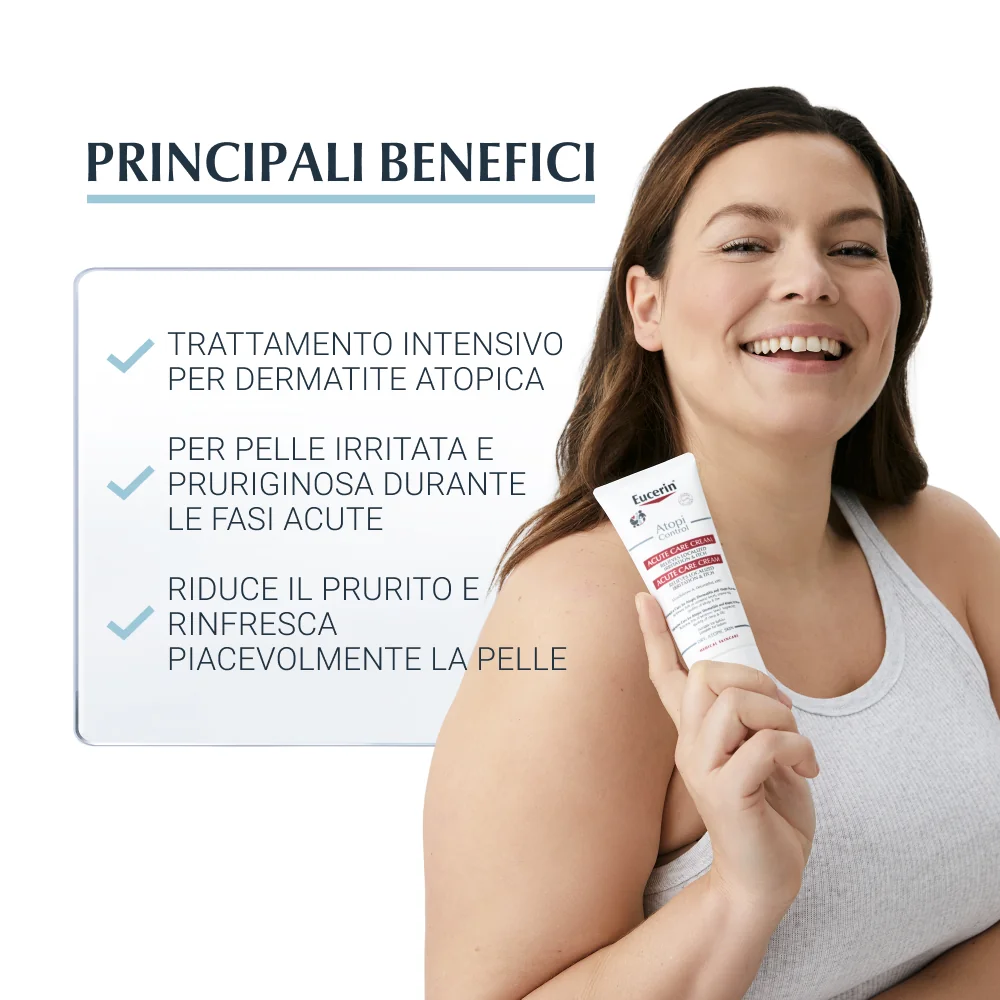 Eucerin AtopiControl Crema Fasi Acute 100 ml Dermatite Atopica