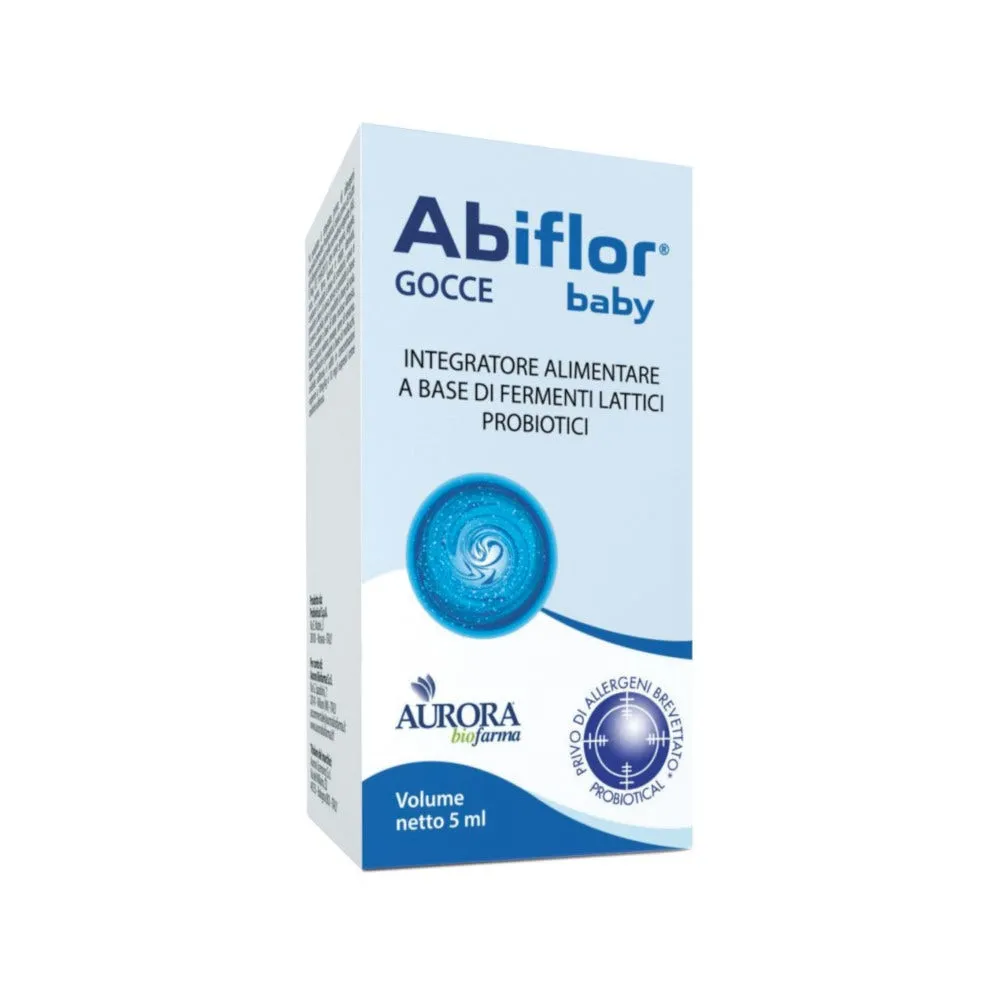Abiflor Baby Gocce 5 ml Integratore Fermenti Lattici Probiotici