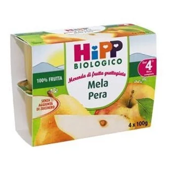 Hipp Bio Frutta Grattuggiata 4 X 100 G Mela Pera