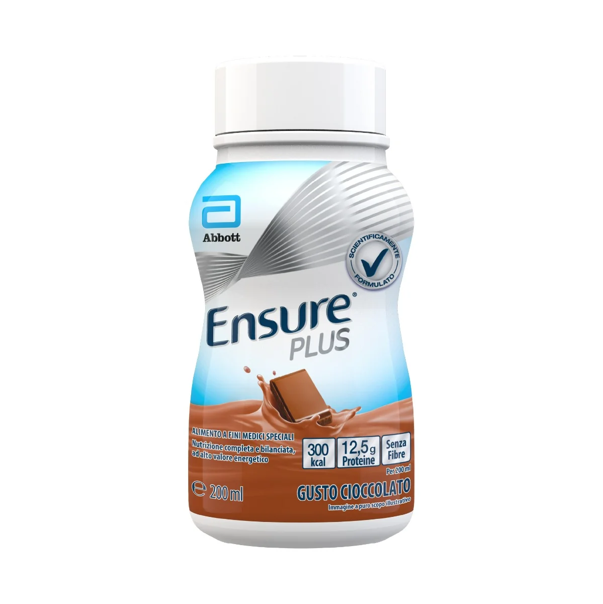 Abbott Ensure Plus Cioccolato 4 x 200 ml Integratore Ipercalorico