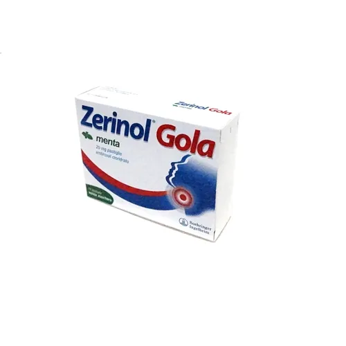 Zerinol Gola 20 mg Gusto Menta 18 Pastiglie