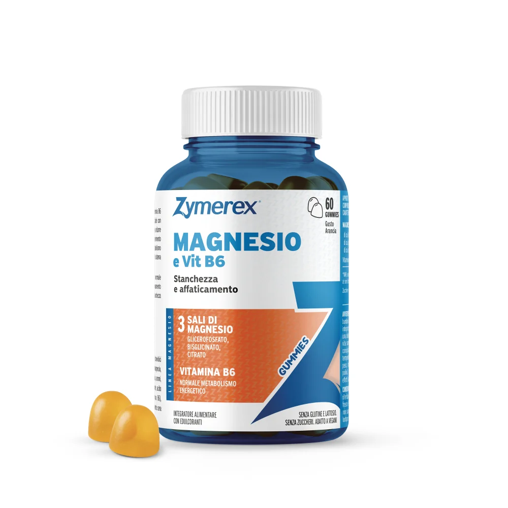 Zymerex Magnesio Vit B6 60Gumm Senza Glutine