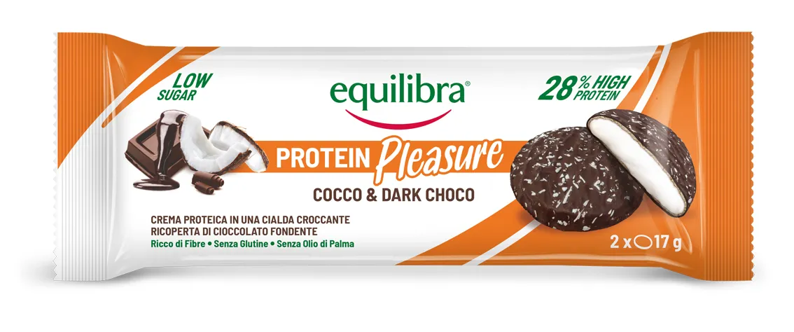 Equilibra Dobloni Cocco&Dark 2x17 G Snack Proteico